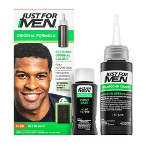 Just For Men Autostop Hair Colour farebný šampon pre mužov H60 Natural Jet Black 35 g