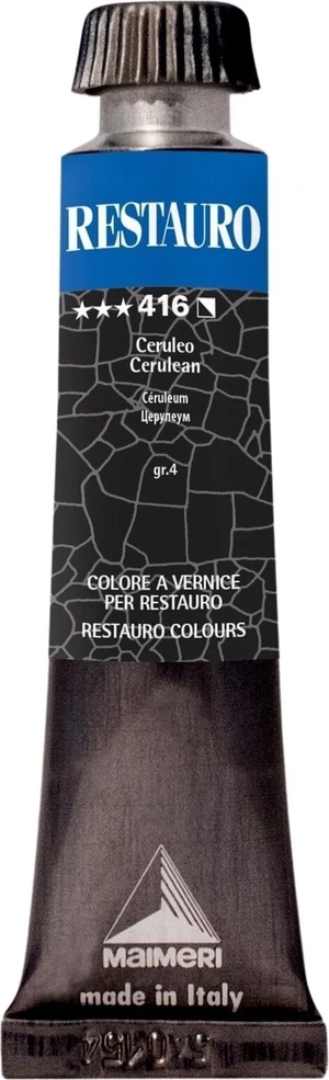 Maimeri Varnish Restauro Pintura de restauración Cerulean 416 20 ml 1 pieza