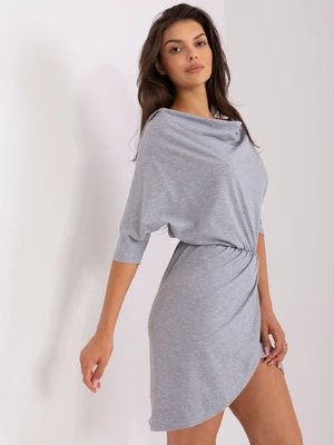 Grey Casual Cotton Dress