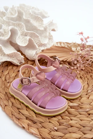 Fragrant children's sandals with Velcro fastener ZAXY Purple