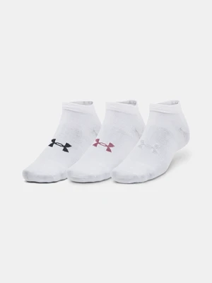 Under Armour Ponožky UA Essential Low Cut 3pk-WHT - unisex