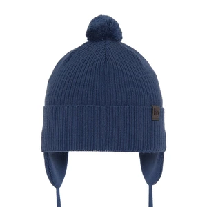 AGBO Boy's spring/ autumn hat blue Axel with pompom