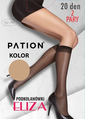 Raj-Pol Woman's Knee Socks Pation Eliza 20 DEN Daino