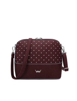 Vuch Vínová dámska crossbody kabelka Cara Dotty Wine