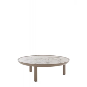 K-Top table kulatý 105 cm béžová/tundra Kartell