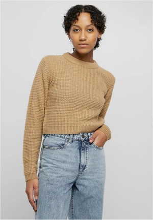 Women's short sweater UC - beige