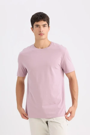 DEFACTO New Regular Fit Crew Neck Basic Plain Short Sleeve T-Shirt