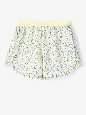 Yellow-Blue Girly Floral Shorts Name it Finna - unisex