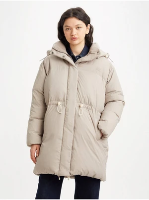 Levi&#39;s Beige Women&#39;s Winter Jacket Levi&#39;s® Bubble - Women