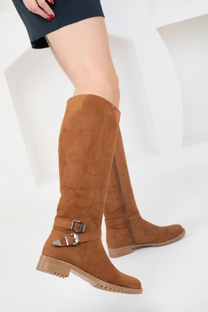 Soho Tan Suede Women's Boots14220