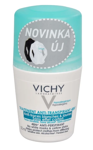 Vichy 48-hodinový guľôčkový antiperspirant proti bielym a žltým škvrnám 50 ml