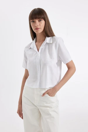 DEFACTO Crop Short Sleeve Shirt