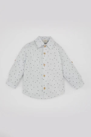 DEFACTO Baby Boy Voile Long Sleeve Patterned Shirt