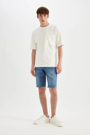 DEFACTO Regular Fit Jean Bermuda Shorts