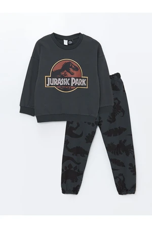 LC Waikiki LCW Crew Neck Jurassic Park Printed Baby Boy Tracksuit