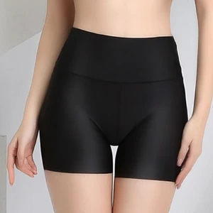 Summer Women Safety Shorts Pants Seamless Thin Ice Silk High Waist Panties Seamless Anti Emptied Boyshorts Girls Underwear