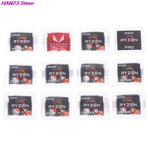 1PC 1.9x1.6cm AMD Processor Series Sticker ATHLON Ryzen R 3 5 7 Logo PRO7 Generation Label