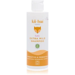 kii-baa® organic Baby Extra Mild Shampoo jemný šampon s probiotiky a prebiotiky pro děti od narození 200 ml