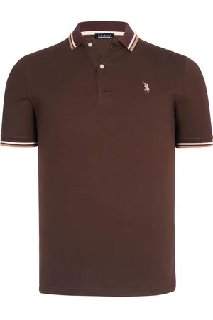 T8594 DEWBERRY MENS T-SHIRT-COFFEE