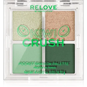 Revolution Relove Pocket Palette paletka očních stínů odstín Kiwi Crush 4x0.72 g