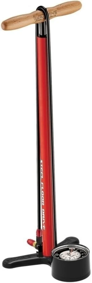 Lezyne Steel Floor Drive Fire Red Podlahová pumpa