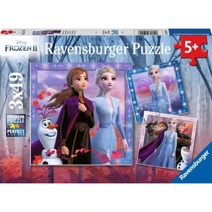 Ravensburger Puzzle Disney Ľadové kráľovstvo II. 3 x 49 dielikov