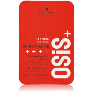 Schwarzkopf Professional Silný matující krém na vlasy OSiS Mighty Matte (Strong Matte Cream) 100 ml