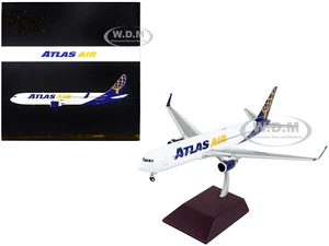 Boeing 767-300ER Commercial Aircraft "Atlas Air" White with Blue Tail "Gemini 200" Series 1/200 Diecast Model Airplane by GeminiJets