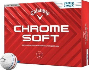 Callaway Chrome Soft 2024 White Triple Track Balles de golf