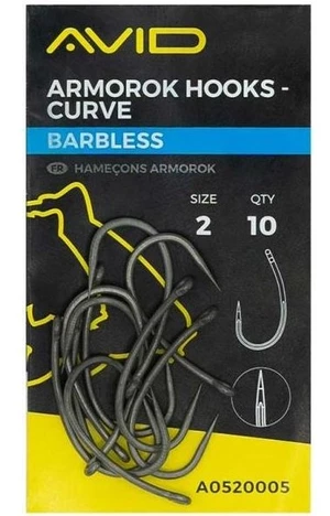 Avid carp háčky armorok hooks curve barbless - 4