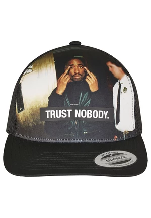 Tupac Trust Nobody Retro Trucker Black