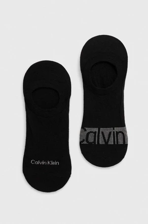 Ponožky Calvin Klein 2-pack pánské, černá barva, 701226648