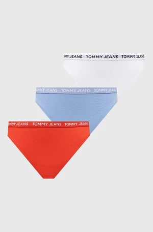 Tanga Tommy Jeans 3-pack bílá barva, UW0UW05008