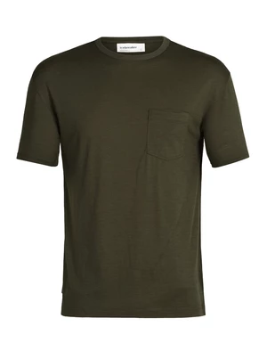 Men's T-Shirt Icebreaker Granary SS Pocket Tee Loden