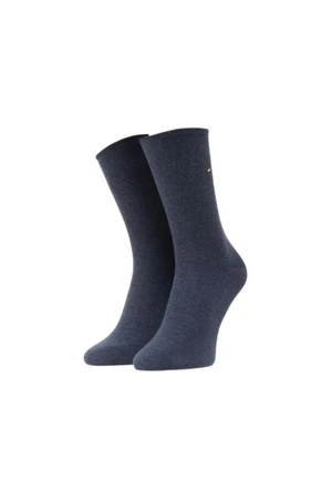 Tommy Hilfiger Ponožky - TH WOMEN SOCK CASUAL 2P modré