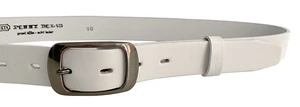 Penny Belts Dámský kožený opasek 19000 White 90 cm