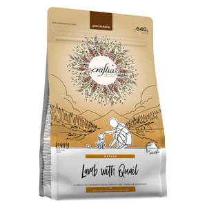 KRAFTIA Craftia Natura Puppy S Lamb&Quail granule pro štěňata, Hmotnost balení: 640 g