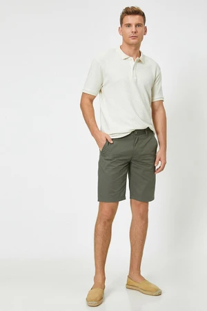 Koton Shorts - Brown - Normal Waist