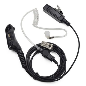 Acoustic Covert Air Tube Earpiece Headset PTT Microphone For Motorola XPR6350 XPR6380 XPR6500 XPR6580 XPR6550 Walkie Talkie