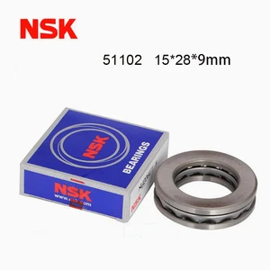 Japan Origin NSK Bearing 5PCS Plane Thrust Ball Bearing 51102 Pressure Bearing 8102 Inner Dia 15 Outer Dia 28 Thickness 9mm