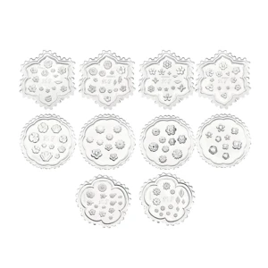 10 Pcs Flower Polymer Clay Molds Mini Resin Polymer Clay Small Flower Mold Daisy Clay Molds