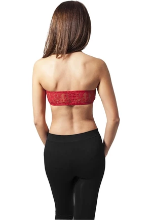 Women's Bandeau Lace Red