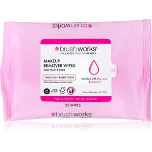 Brushworks Makeup Remover Wipes odličovacie obrúsky na make-up 25 ks