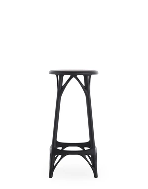 Scaun pentru bar A.I. STOOL LIGHT, î. 65 cm, negru - Kartell