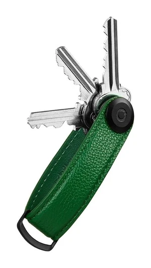 Orbitkey Pebbled Leather Key Organiser Emerald