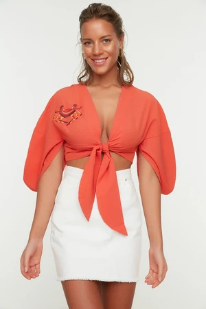 Trendyol Blouse - Orange - Regular fit