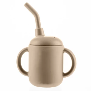 Zopa Silicone Mug hrnek 2 v 1 Sand Beige 1 ks