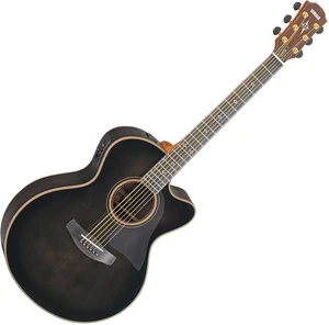 Yamaha CPX1200II TBL Translucent Black Guitare Jumbo acoustique-électrique