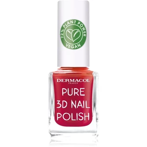 Dermacol Pure 3D lak na nechty odtieň 04 Poppy Red 11 ml