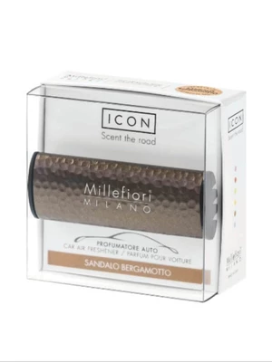 Millefiori Milano Vůně do auta Icon Metal Shades Santalové dřevo a bergamot 47 g